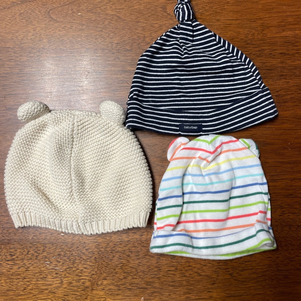 Bundle of 3 Baby Gap beanies